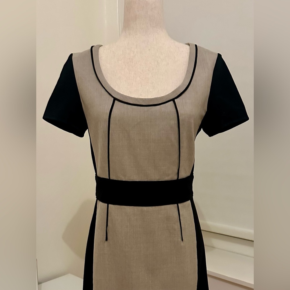 Marc By Marc Jacobs Black and Tan Dress
